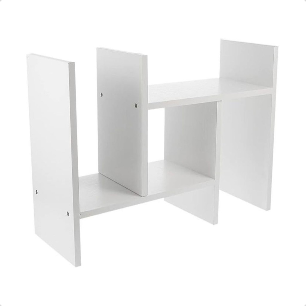 Nicho Organizador Ajustável De Mesa Decoração Livros Quarto Escritório Branco em Oferta na Shopee