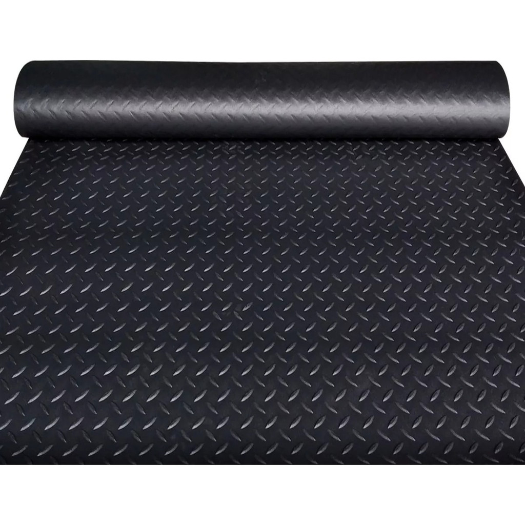 1,5m Piso Diamante 03mmx 1m Larg. Cor Preto