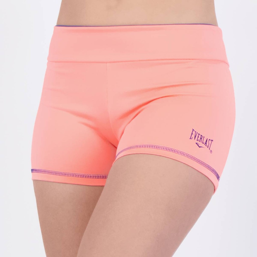 Shorts Everlast Ever Cross Feminino Coral em Oferta na Shopee
