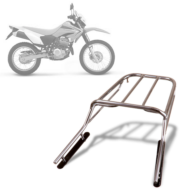 Bagageiro Cromo Forte Sansão Xr 250 Tornado 1995 Á 2003 Em Aço Maciço Peças de Moto