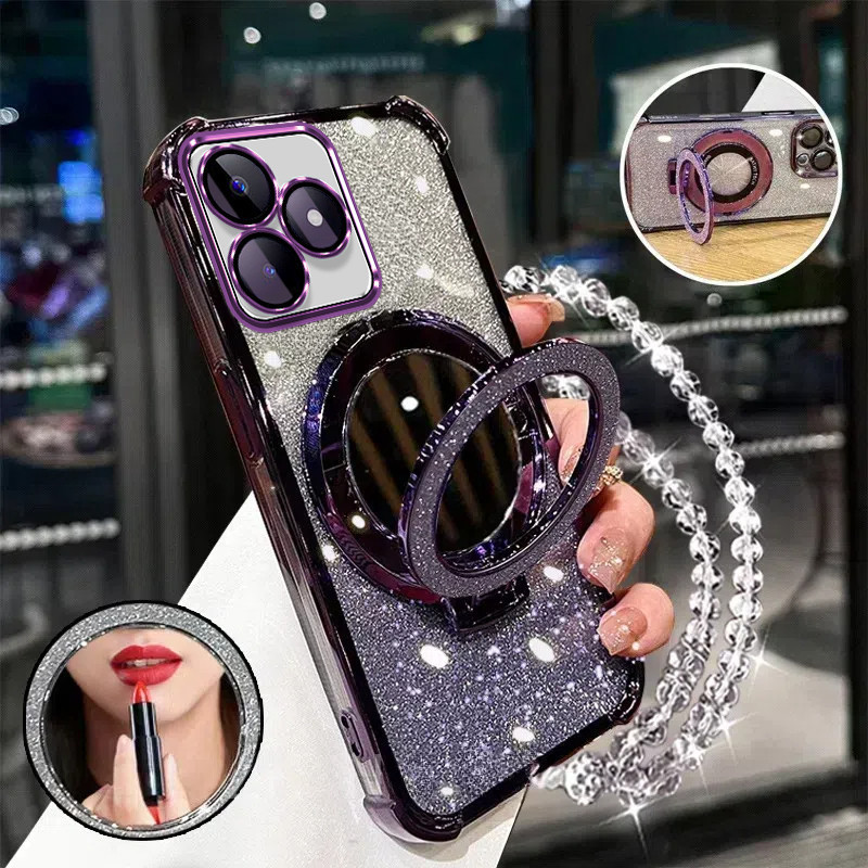 Invólucro Para Realme C53 C51 C63 C61 , Nota 50 Quatro Cantos À Prova De Choque anti-Queda Caso De Telefone 3D Maquiagem