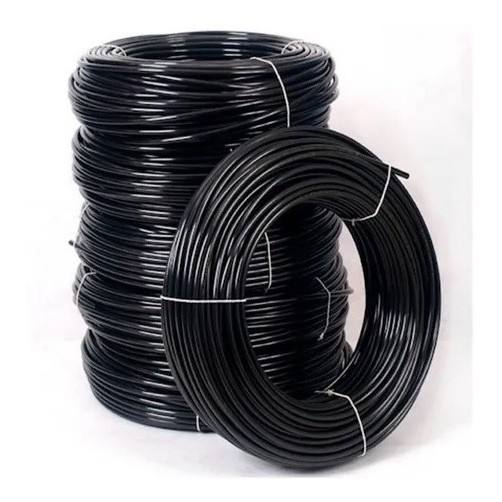 Mangueira Tubo Nylon S/trama Preto Tecalon  8x6mm- 10 Metro