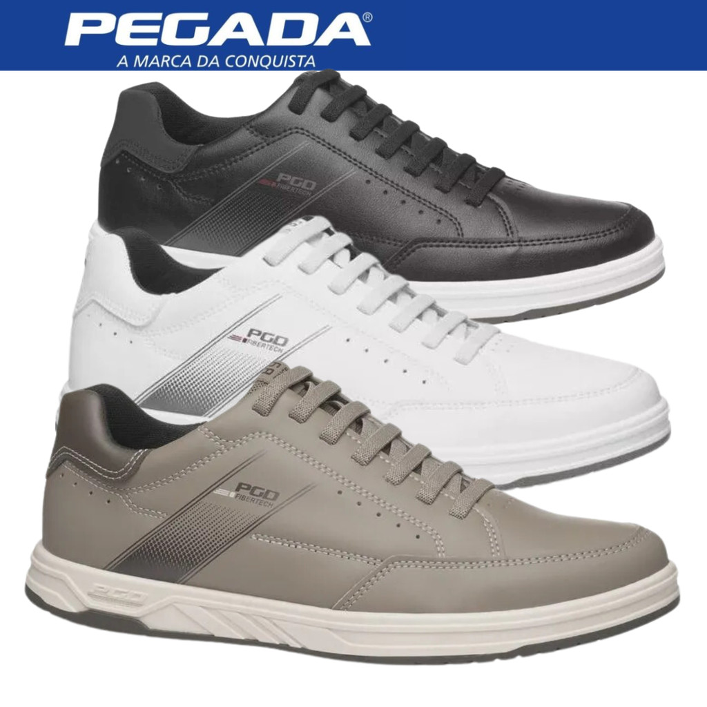 Sapatenis Masculino Pegada Microfibra Elástico Elegante Confortável Original