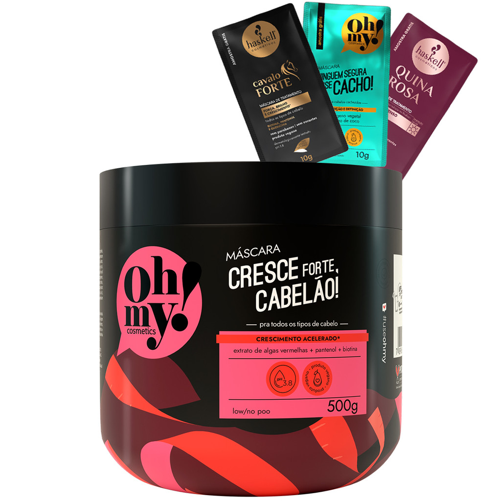 Oh My! Cresce Forte Cabelão Máscara 500gr