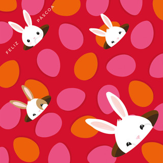 Saco Express 35x35cm para Ovos de 250g a 350g - Coelhinho Sai da Toca Rosa - 5 unidades - Cromus - Rizzo em Oferta na Shopee