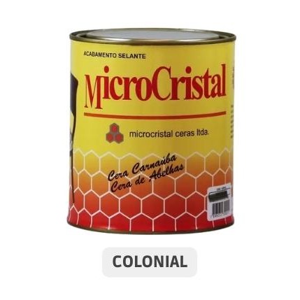 MICROCRISTAL  COLONIAL - CERA CARNAÚBA COM CERA DE ABELHA IMPERMEABILIZANTE - MICROCRISTAL - 380G
