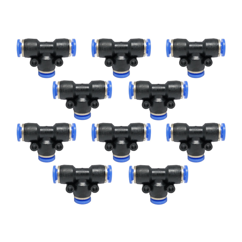 Conexão Engate Rápido Tee União Instantânea 8mm (Kit 10)