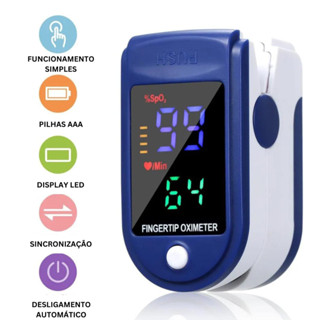 Oxímetro de Dedo de Pulso Digital Batimento Cardíaco Monitor de Frequência YIHAN em Oferta na Shopee