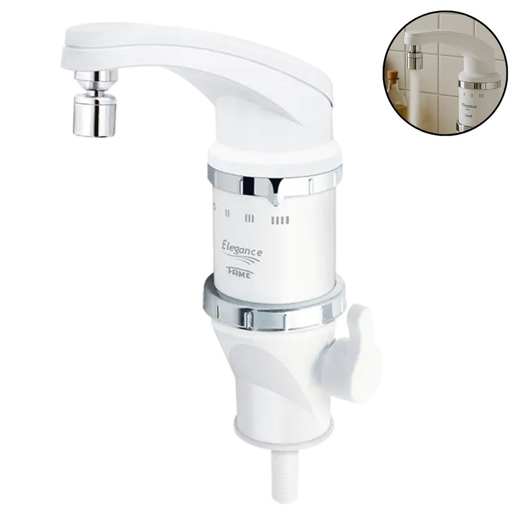 Torneira Elétrica De Bancada Fame Elegance 4 Temperaturas Branca em Oferta na Shopee