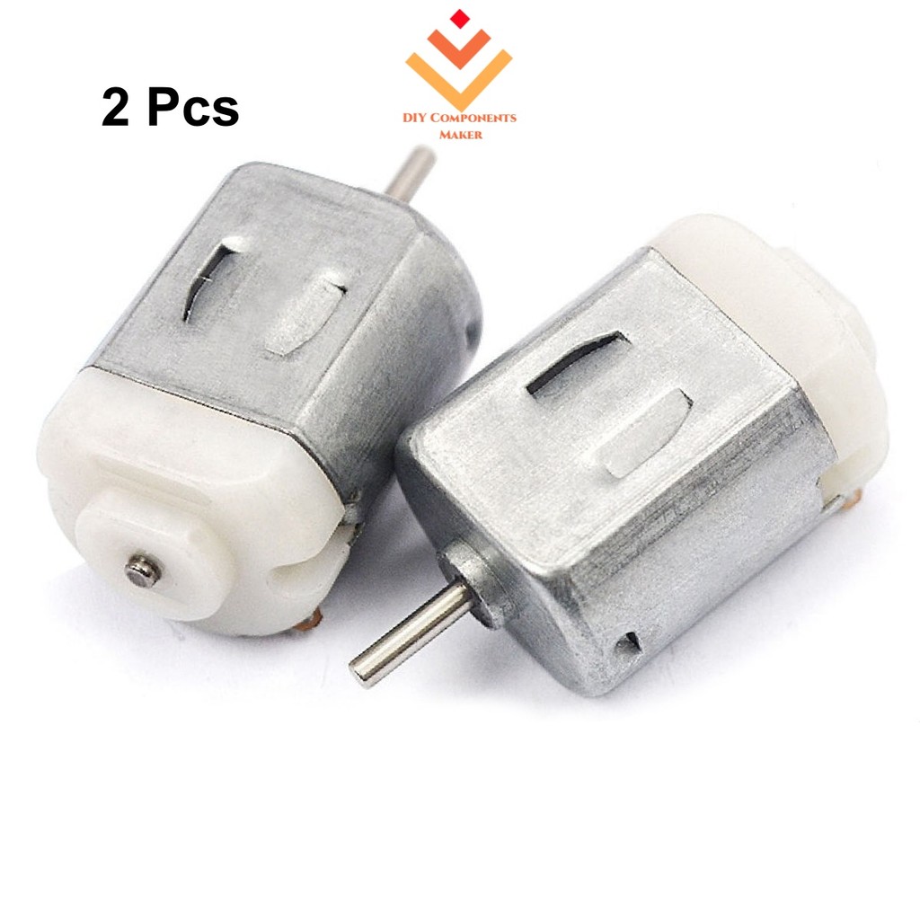 2 Unidades DC 3V 24000RPM Mini Motor 130 De Alta Velocidade De Baixa Tensão Para Arduino DIY RC Brinquedo Carro Barco