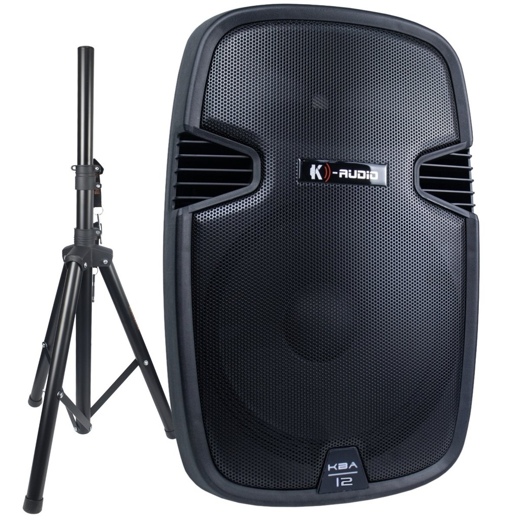 Caixa Ativa K-Audio 12 Kba12 Bluetooth Usb 250w Rms + Tripé
