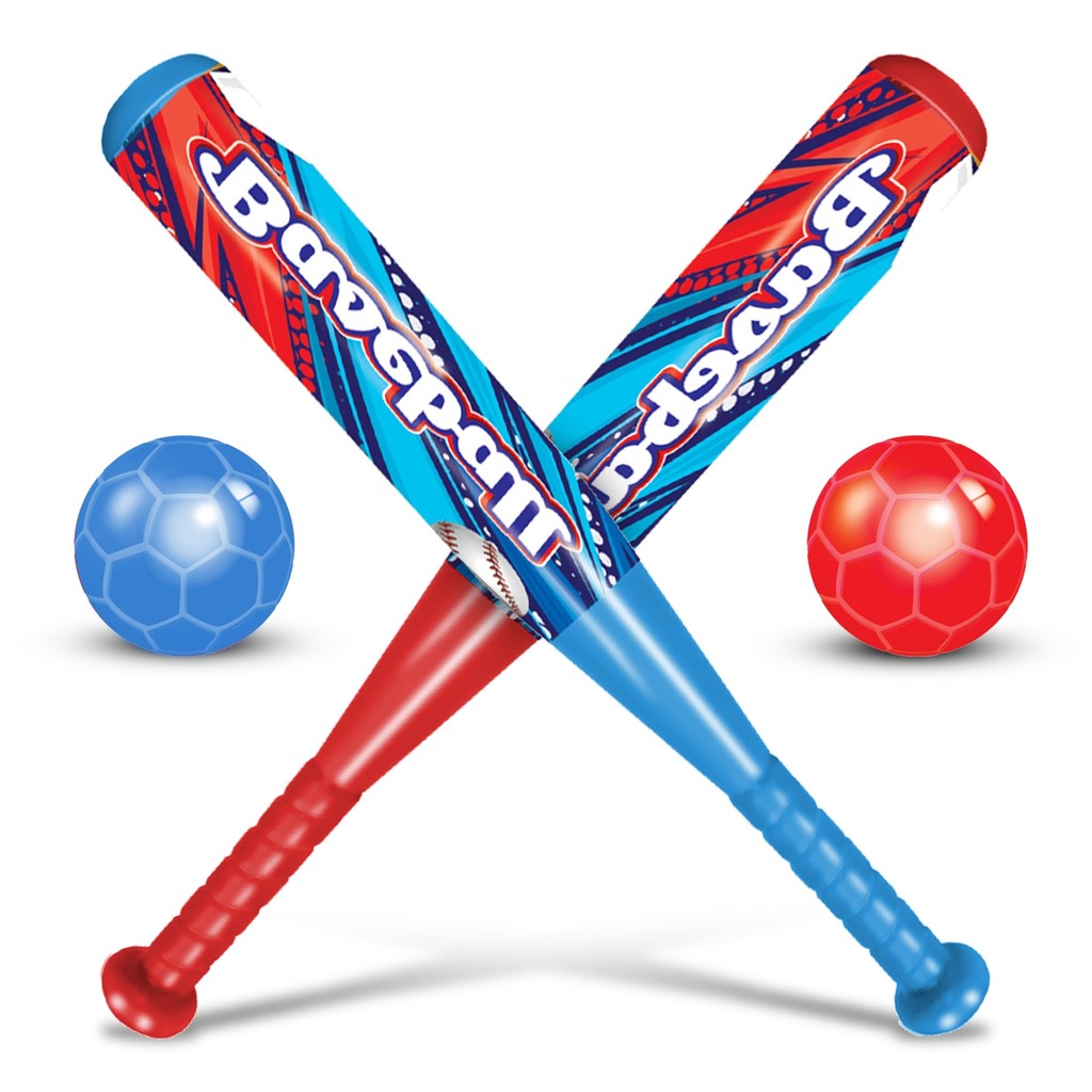 Brinquedo 2 Taco De Baseball Infantil Com Bola Divertido Esporte Ao Ar Livre - Apolo Brinquedos