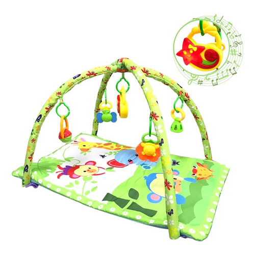 Tapete Bebe Infantil Divertido Musical Com Móbile Acolchoado