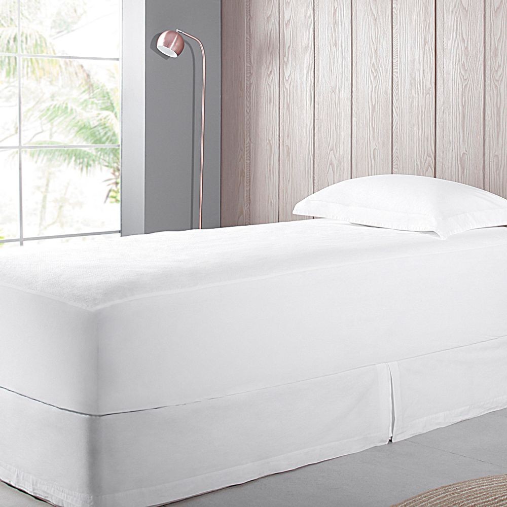Protetor de Colchão Solteiro Buddemeyer Maison II Algodão Branco - Home & Living