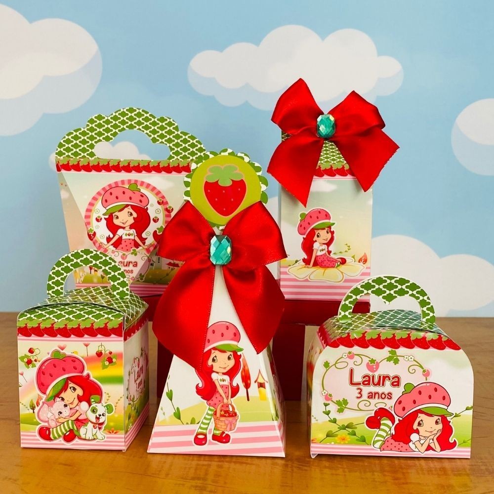 Kit Festa MORANGUINHO Personalizados | Lembrancinhas | Festa infantil | Aniversário