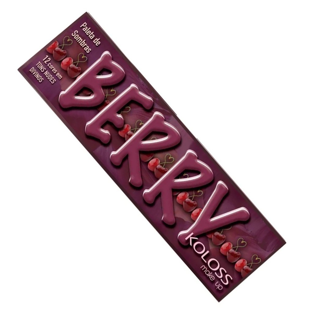 Paleta De Sombras Berry 12 Cores Tons Nudes Divinos Koloss Makeup