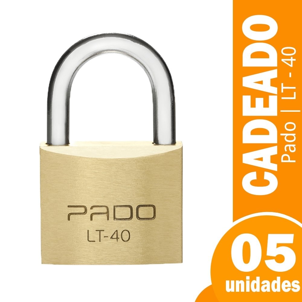 Cadeado Pado LT40 40mm - Caixa com 5 Unidades em Oferta na Shopee