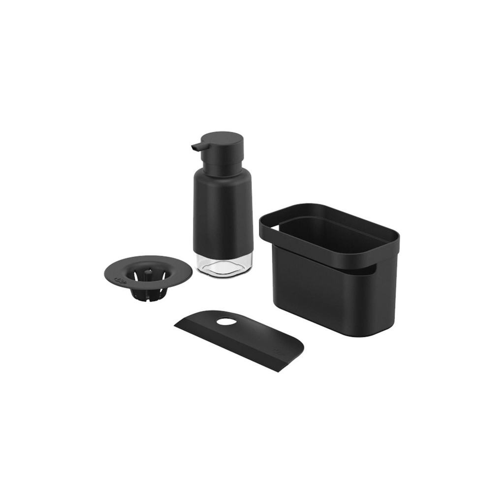Kit organize sua pia Ou 4 peças Linha Trium - Preto em Oferta na Shopee