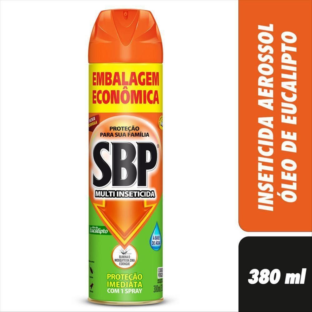 Inseticida Aerosol Sbp 380Ml Eucalipto Embalagem Economica