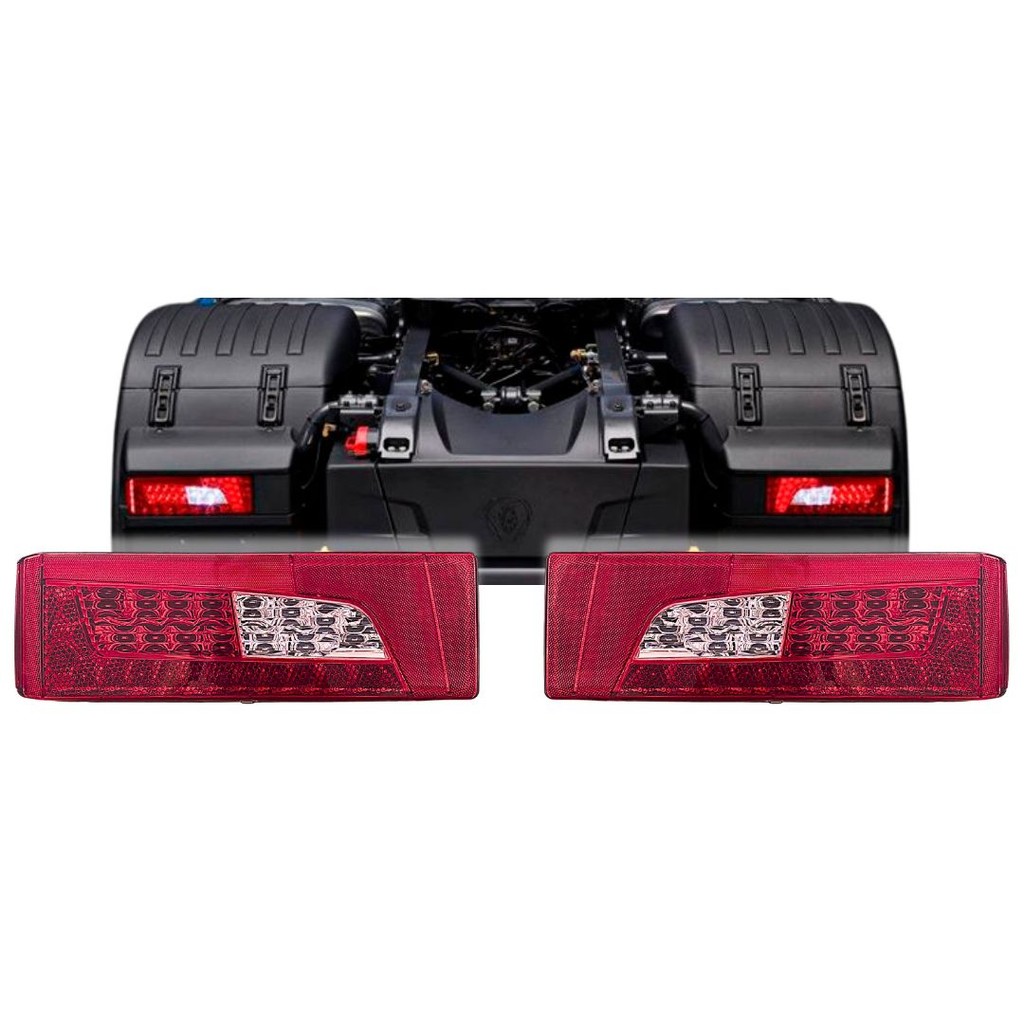Par Lanterna Traseira Para Caminhão Scania S5 S6 Serie 5 Série 6 PGR Streamline 2241858 2241860 em Oferta na Shopee
