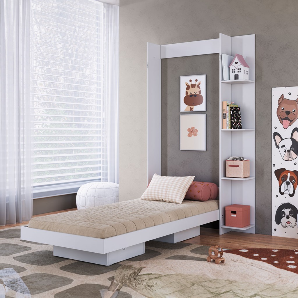 Cama Solteiro Vancouver Articulável 4 Prateleiras - Home & Living