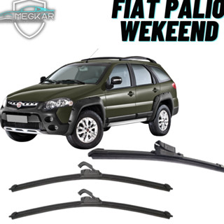 Kit 3 Palhetas Parabrisa Palio Weekend (2000 A 2017) Dianteira + Traseira em Oferta na Shopee