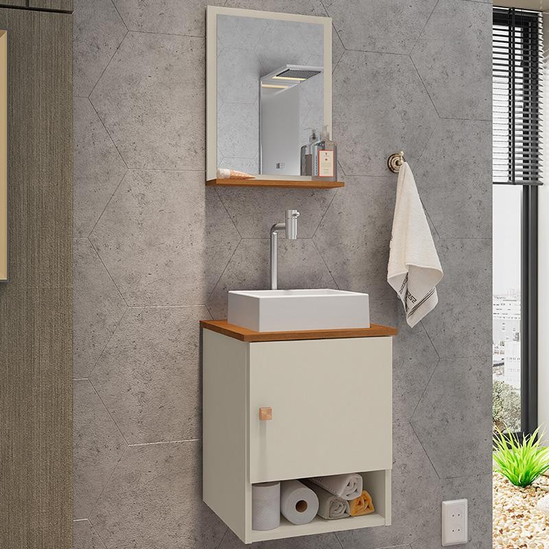 Gabinete Banheiro Lima Cuba Tulipa Bco Torn Valv Click Inox