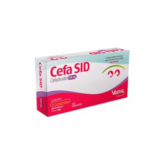 Cefa Sid 220mg caixa com 10 Comprimidos Antimicrobiano em Oferta na Shopee