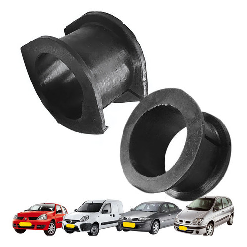 Par Buchas Fixaçao Caixa Direção Clio Kangoo Megane Scenic em Oferta na Shopee