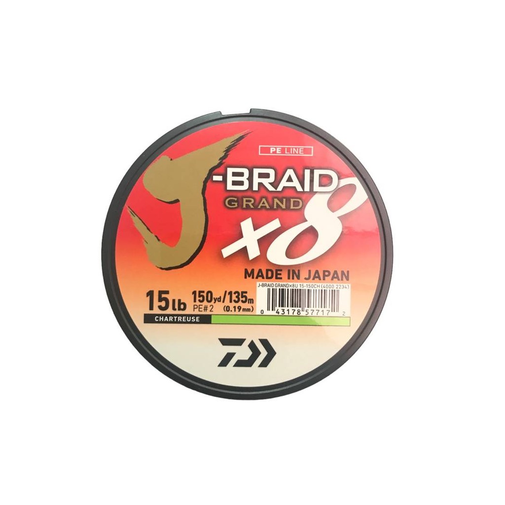 Linha Multifilamento Dawia J braid X8 Chartreuse 135m