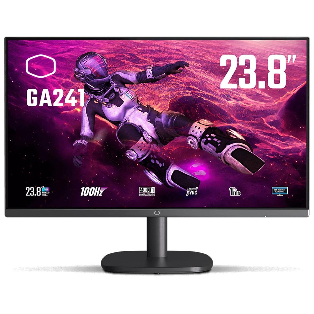 Monitor Gamer Cooler Master GA241, 23.8 Pol, Full HD, 100Hz, 1ms, VA, sRGB 95%, HDMI/VGA, ...