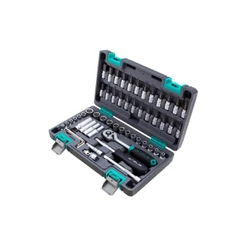 Jogo de Soquetes 1/4 POL Kit 57 Peças com Catraca 1410155 STELS