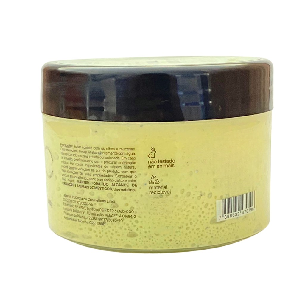 Detalhes do Kit 4 Esfoliantes Creme Capim Limão Corporal Facial Labotrat