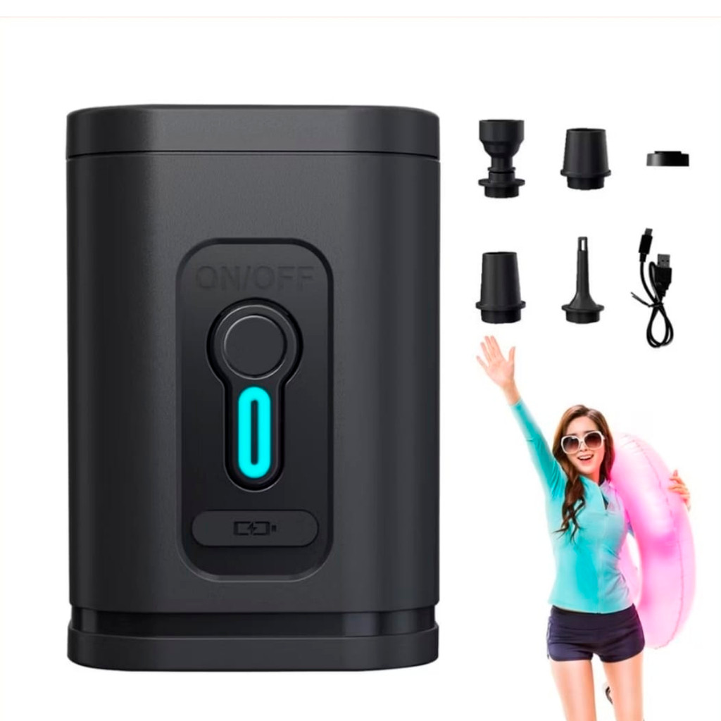 Bomba De Ar Elétrica Recarregável Inflável De Balão Para Infláveis Mini Saco De Armazenamento A Vácuo cstui2br