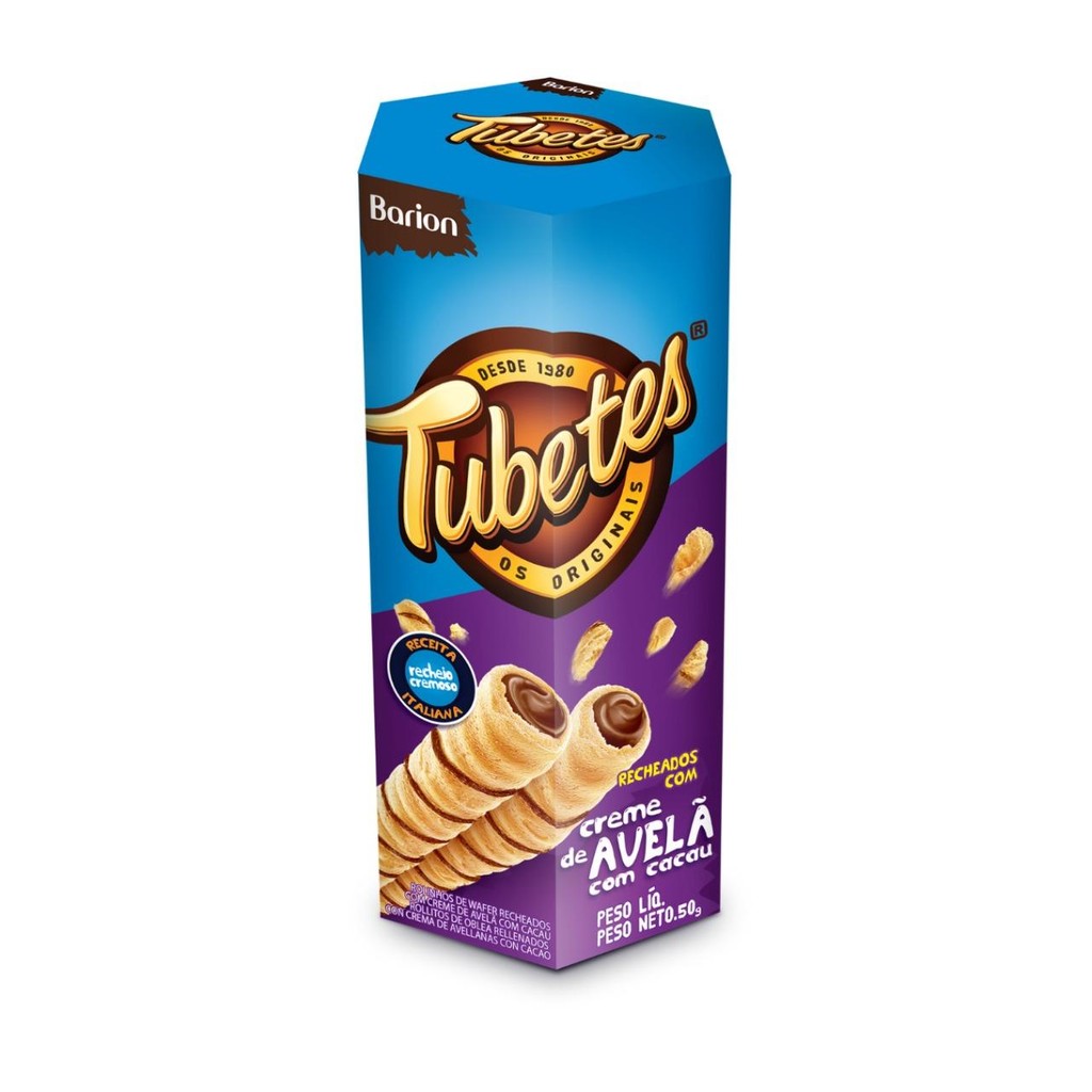 Barion Rol Wafer Bau Rech Avela Cob Chocolate Tubetes 27G em Oferta na Shopee