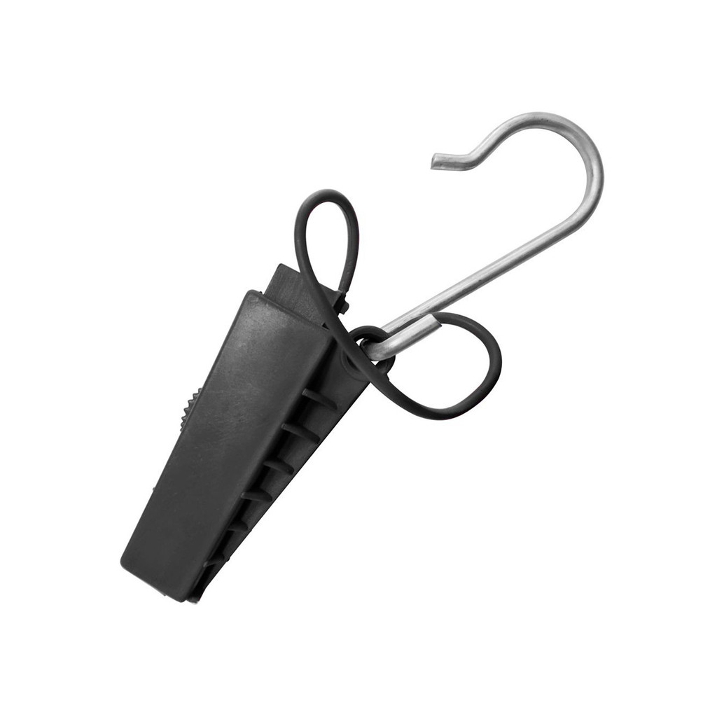 Esticador Para Cabo de Fibra Óptica Drop Tipo Cunha, Preto - 1 Unidade