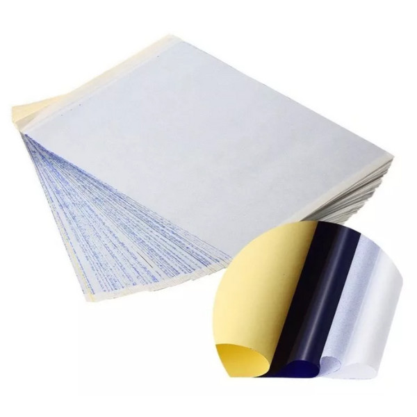 50 Pç Papel Stencil Thermal Spirit Tatuagem Decalque Termico