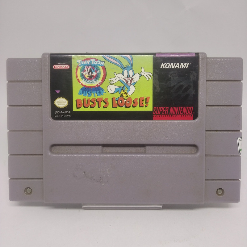 TINY TOON ADVENTURES BUSTER BUSTS LOOSE! SNES ORIGINAL