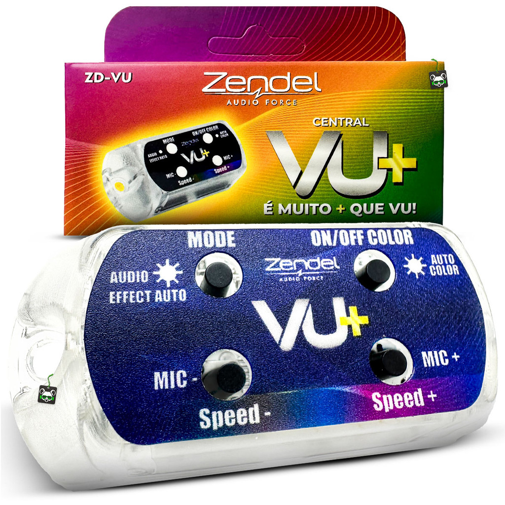 Central VU+ Digital Controle Ritmico Strobo Fita Led Farol Rgb Zendel - Spare Parts and Accessories for Vehicles