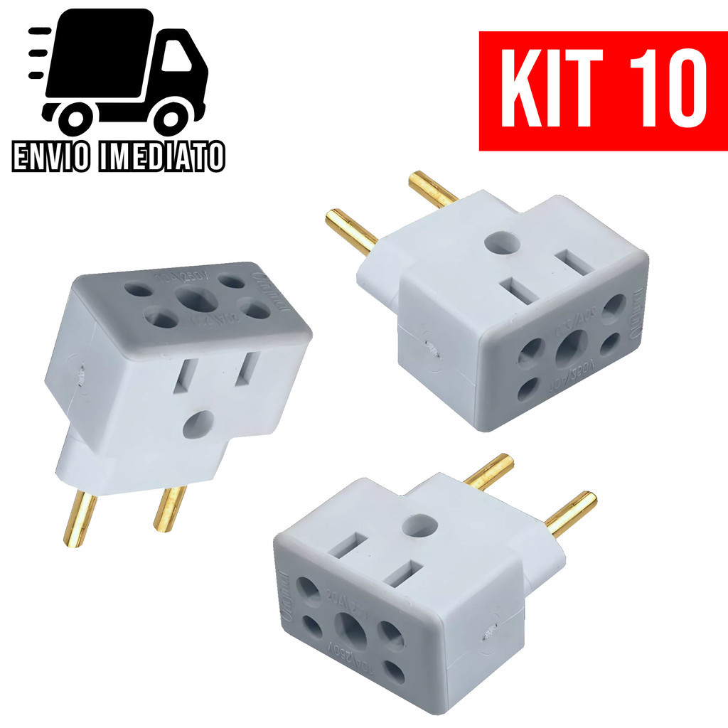 Adaptador de Tomada Bob Esponja Quadrado Benjamin Bivolt Universal 10A e 20A em Oferta na Shopee
