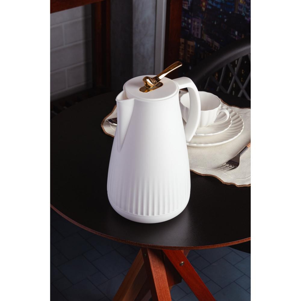 Garrafa Térmica de Plástico Branca New Bird 1L - Wolff em Oferta na Shopee