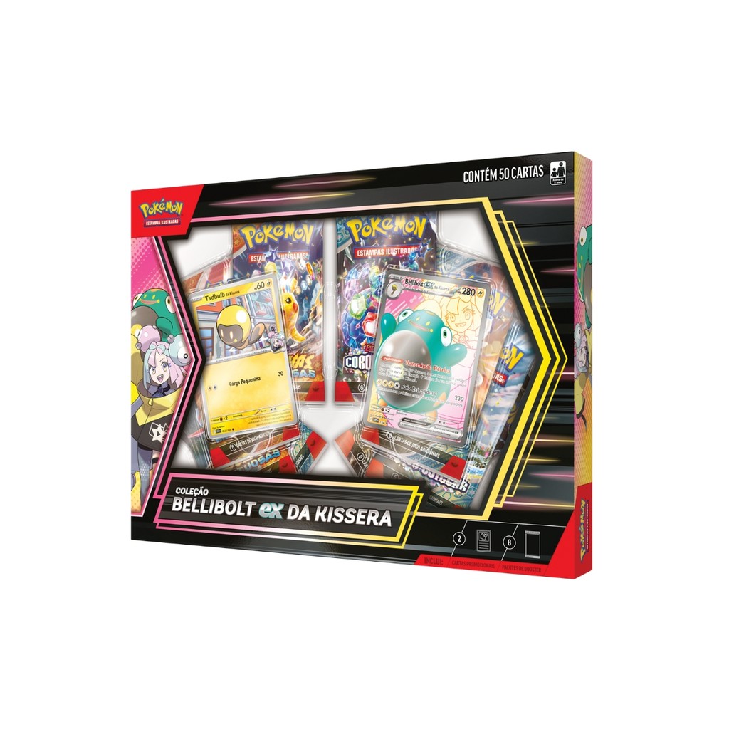 Box Pokémon Coleção Bellibolt Ex Da Kissera Cartas Tcg Copag - Hobbies & Collections