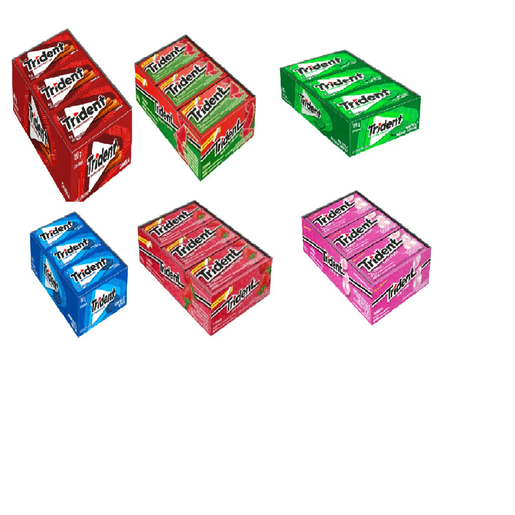 Goma de Mascar Chiclete Trident Caixa 21 unidades 168g - Doce