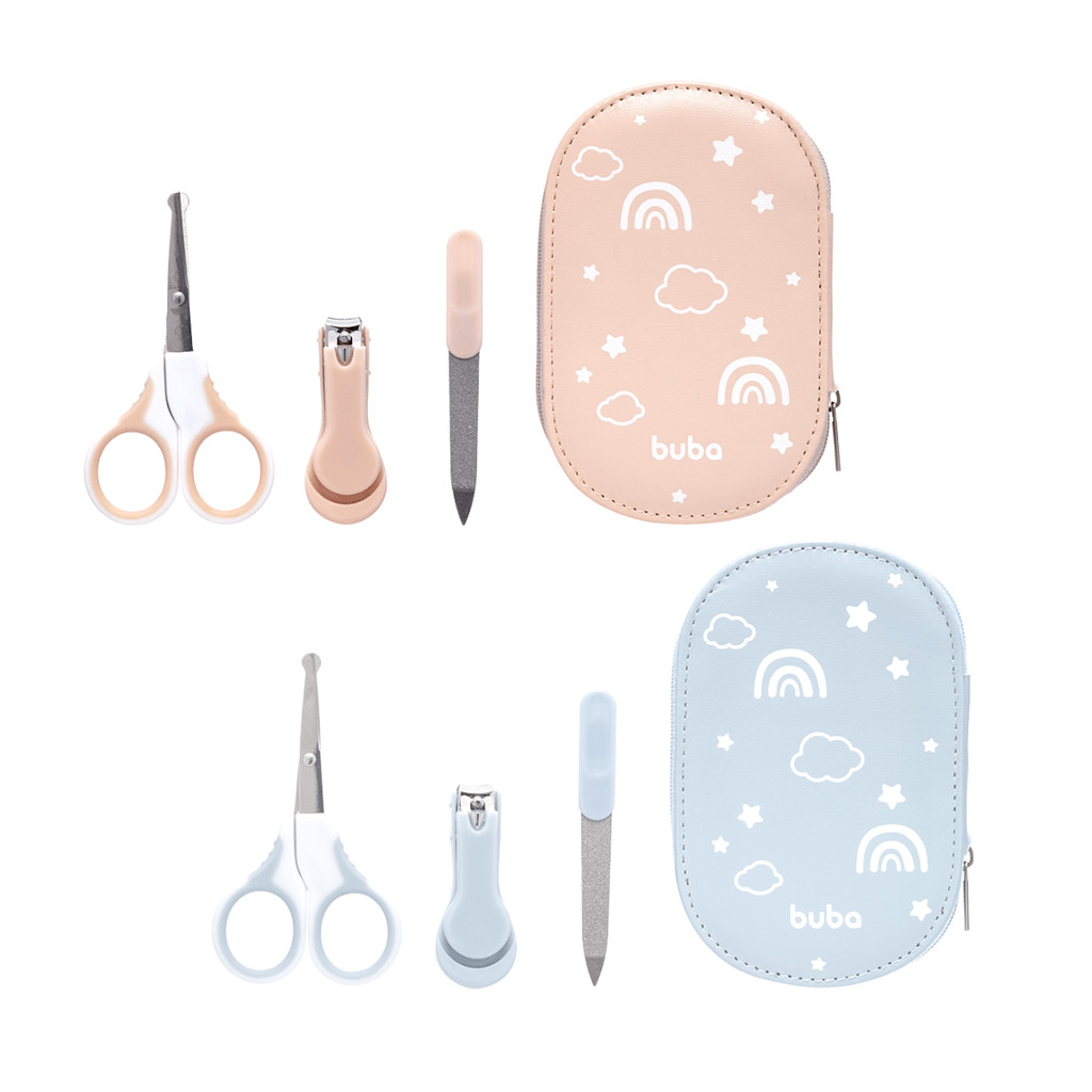 Kit Higiene Manicure Infantil Bebê Com Estojo Buba em Oferta na Shopee