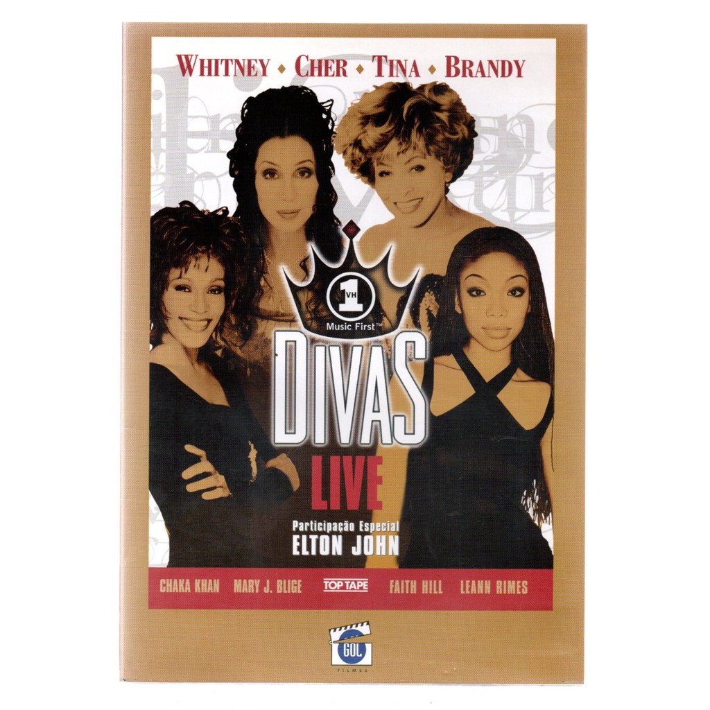 DVD VH1 DIVAS LIVE - WHITNEY - CHER - TINA - BRANDY