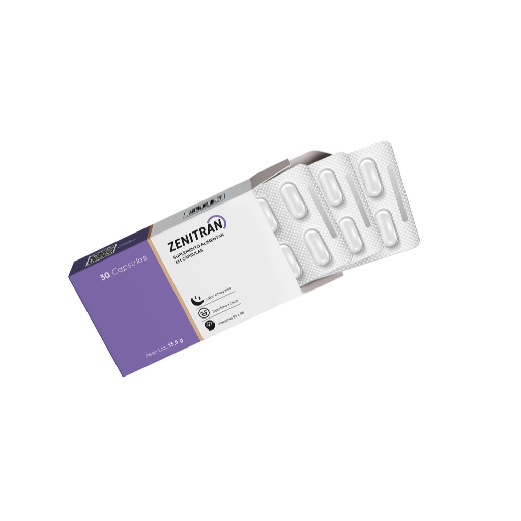 6 Caixa Zenitran - Suplemento Alimentar Natural Original - 30 Cápsulas