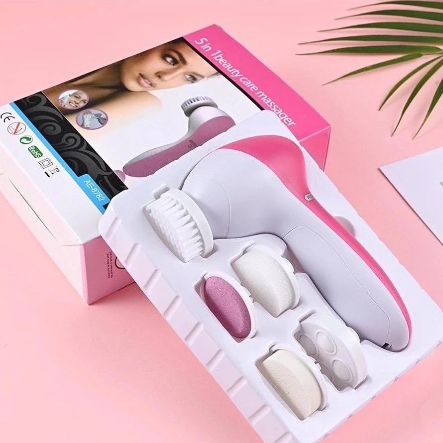 Escova Facial Elétrica Esfoliante limpeza Massageadora 5/1 Portátil L1