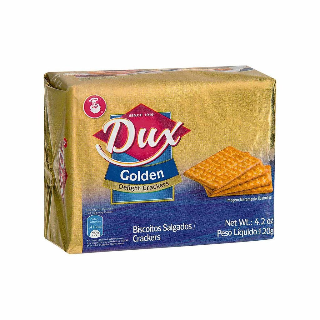BISCOITO CRACKER DUX GOLDEN PACOTE 120G