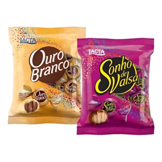 Kit 2 Pcts Bombom 1kg (1 Ouro Branco + 1 Sonho De Valsa) em Oferta na Shopee