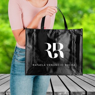 Kit 30 Sacola Tnt Metalizado 45x35x11 Personalizada C/ Logo em Oferta na Shopee